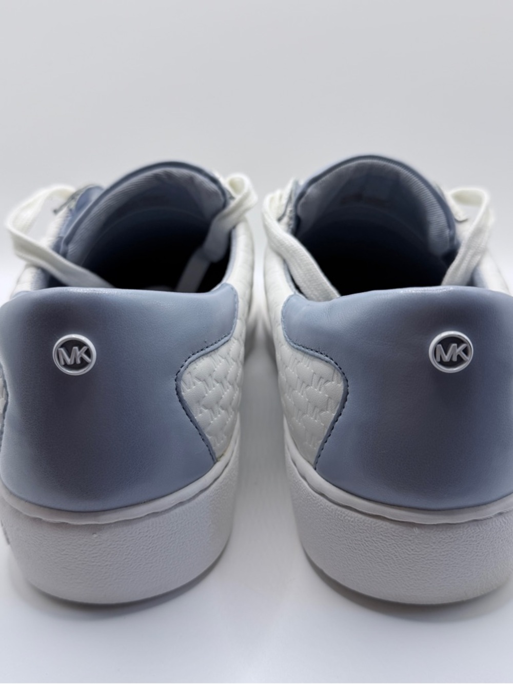 MICHAEL Michael Kors Women's Colby Sneakers in the Pale Blue colorway - Picture 6 of 10